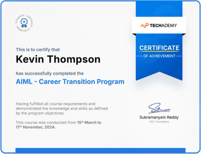 A Project Management Professional certificate issued by the Project Management Institute.
