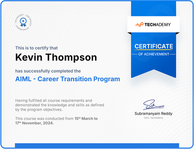 A Project Management Professional certificate issued by the Project Management Institute.