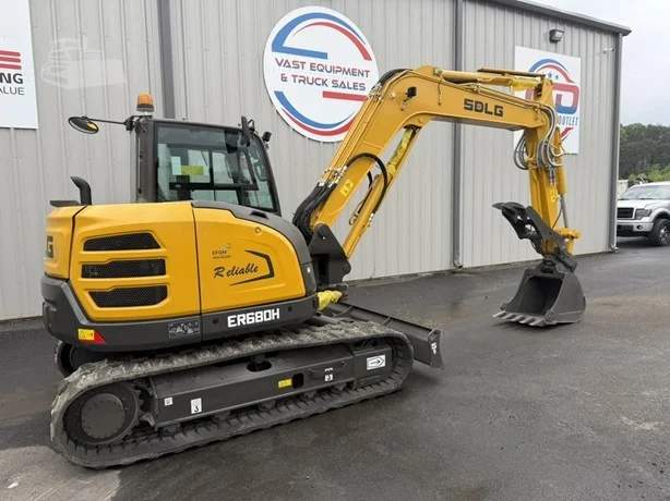 Used excavator on the Vast Equipment yard