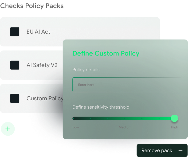 Customize policies