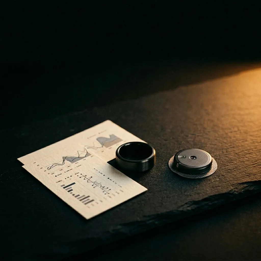 Person reviewing bloodwork and health metrics