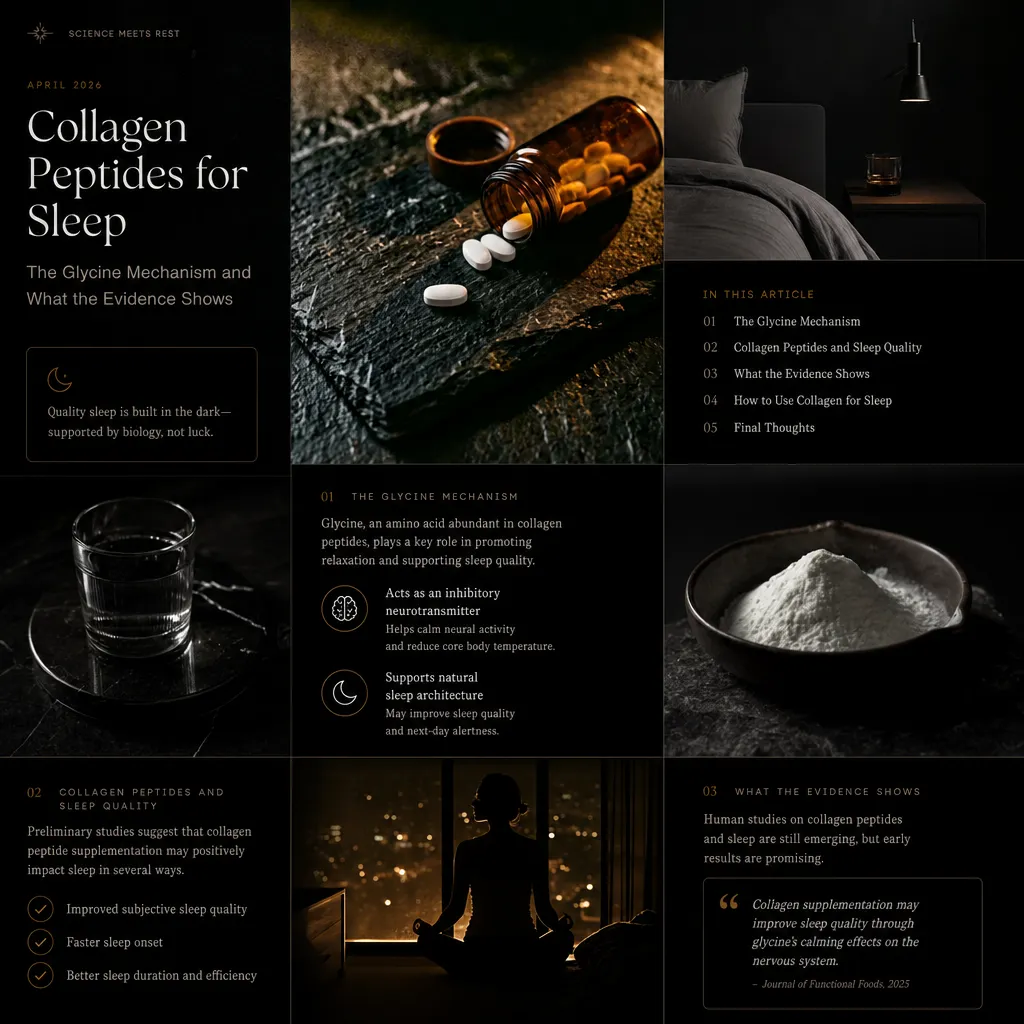 Collagen Peptides for Sleep: The Glycine Mechanism and What the Evidence Shows (May 2026)
