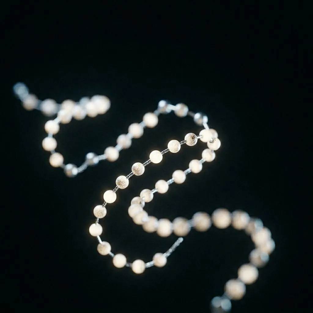 Molecular illustration representing peptides