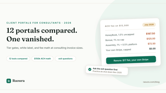 Client Portal for Consultants: 12 Tools Compared, Plus the One That Vanished