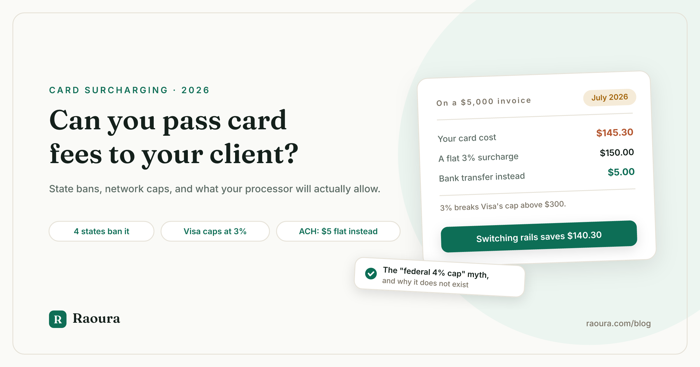 Can You Pass Card Fees to Your Client? Surcharging Rules for Freelancers