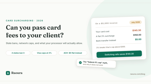 Can You Pass Card Fees to Your Client? Surcharging Rules for Freelancers