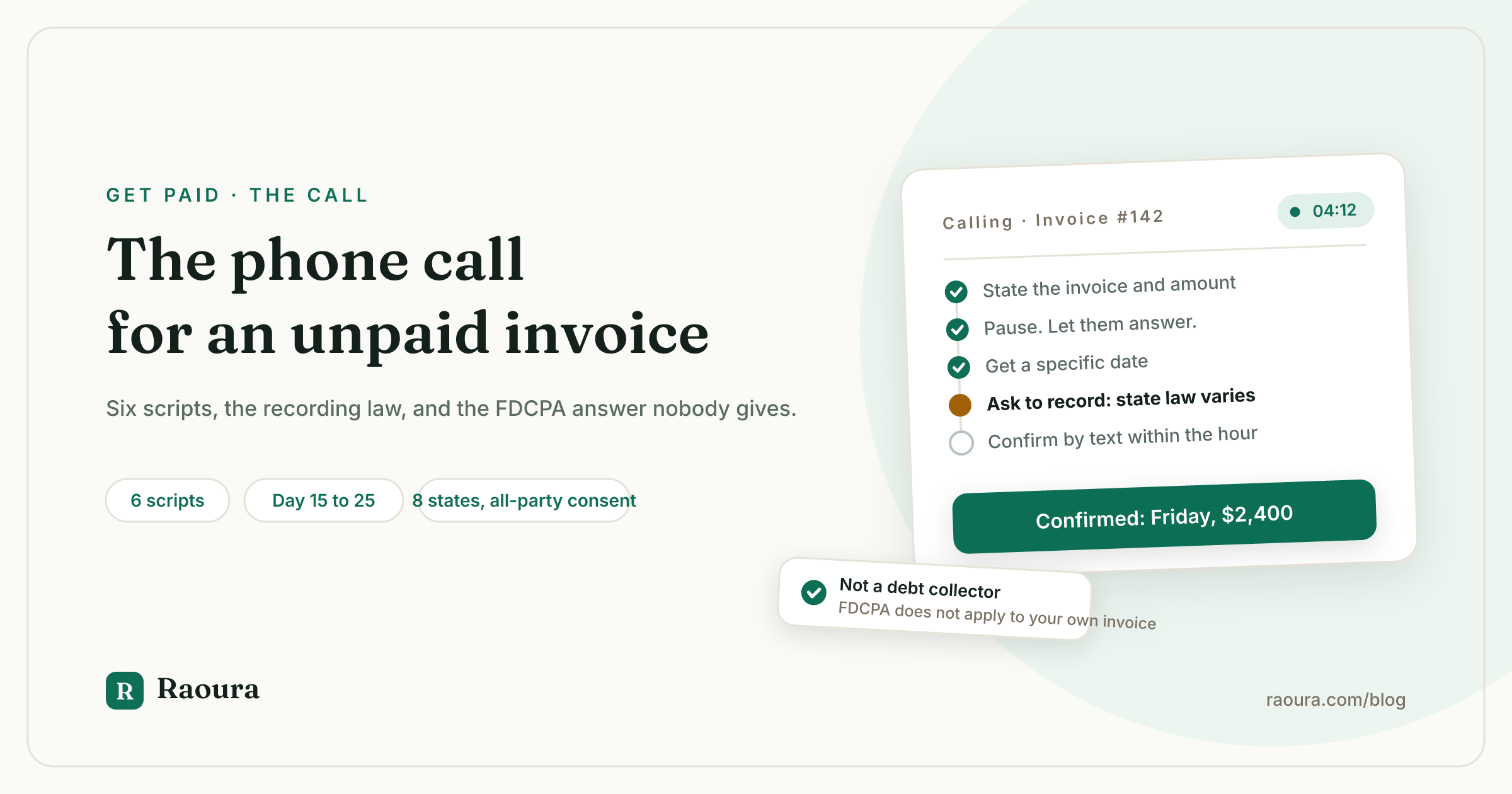 The Overdue Invoice Phone Call: A Script That Stays Friendly