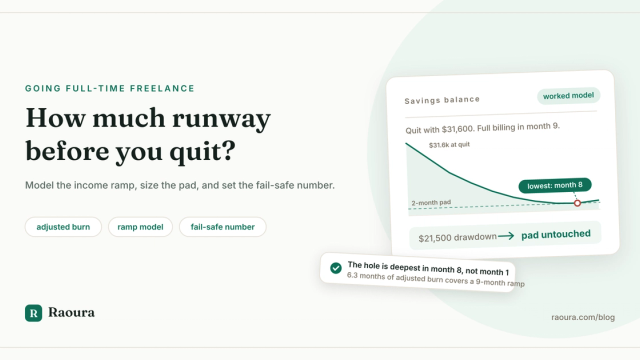 How Much Runway Before Going Full-Time Freelance
