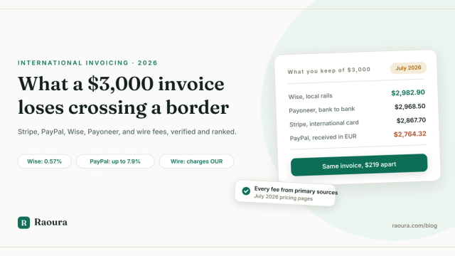 How to Invoice International Clients (Real Fee Math for 2026)