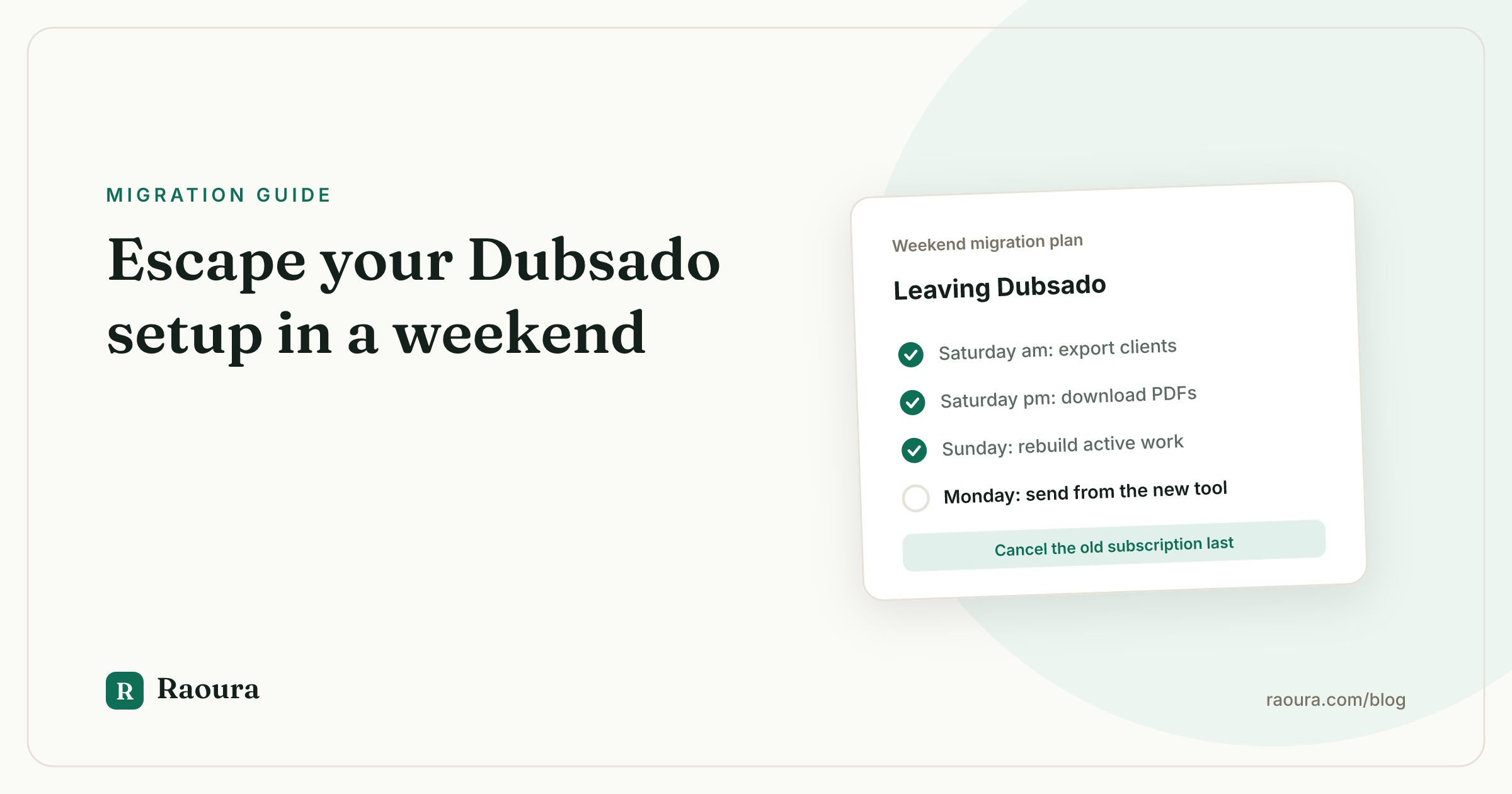 Escape Your Dubsado Setup: a Weekend Migration Guide