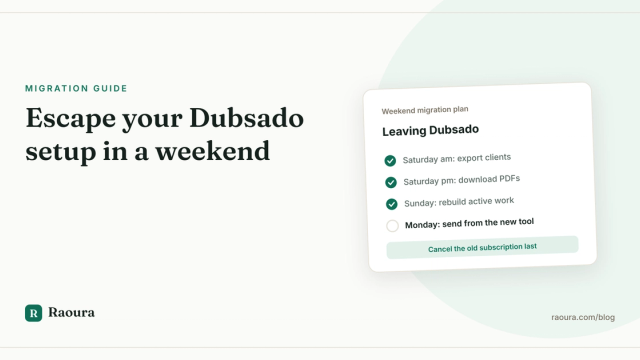 Escape Your Dubsado Setup: a Weekend Migration Guide