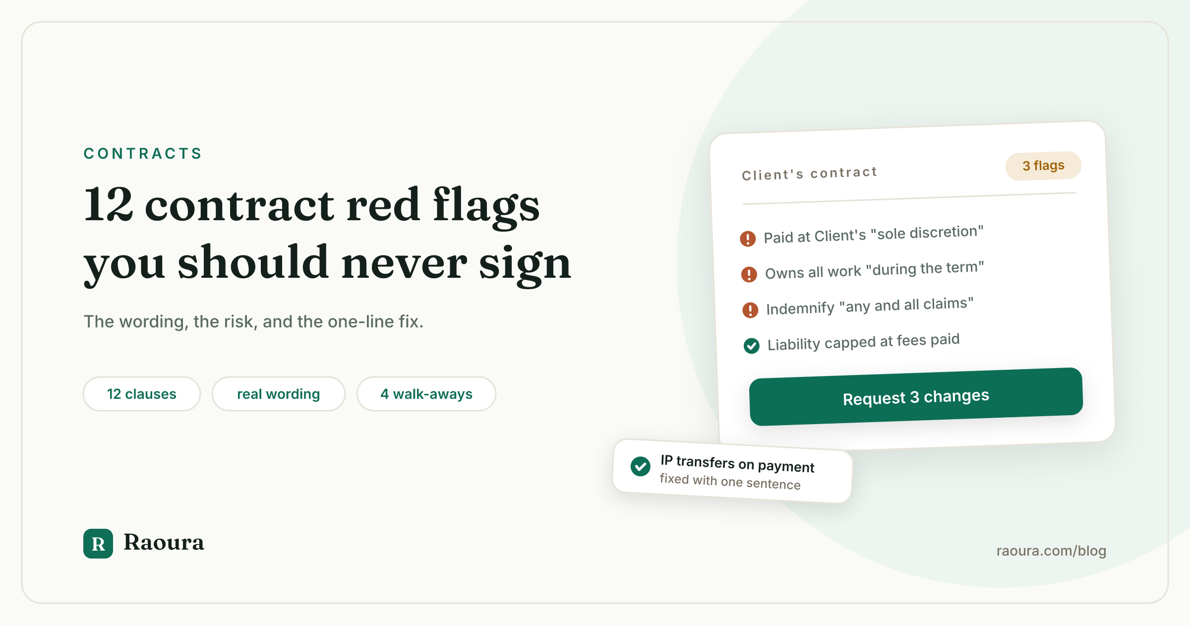 Freelance Contract Red Flags: 12 Clauses You Should Never Sign as Written
