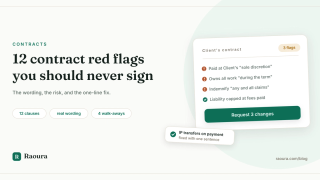 Freelance Contract Red Flags: 12 Clauses You Should Never Sign as Written