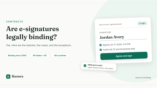 Are E-Signatures Legally Binding?