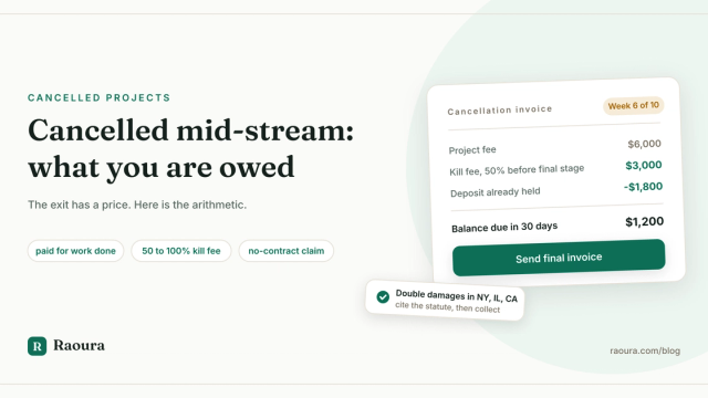 Project Cancelled Mid-Stream: What You Are Owed
