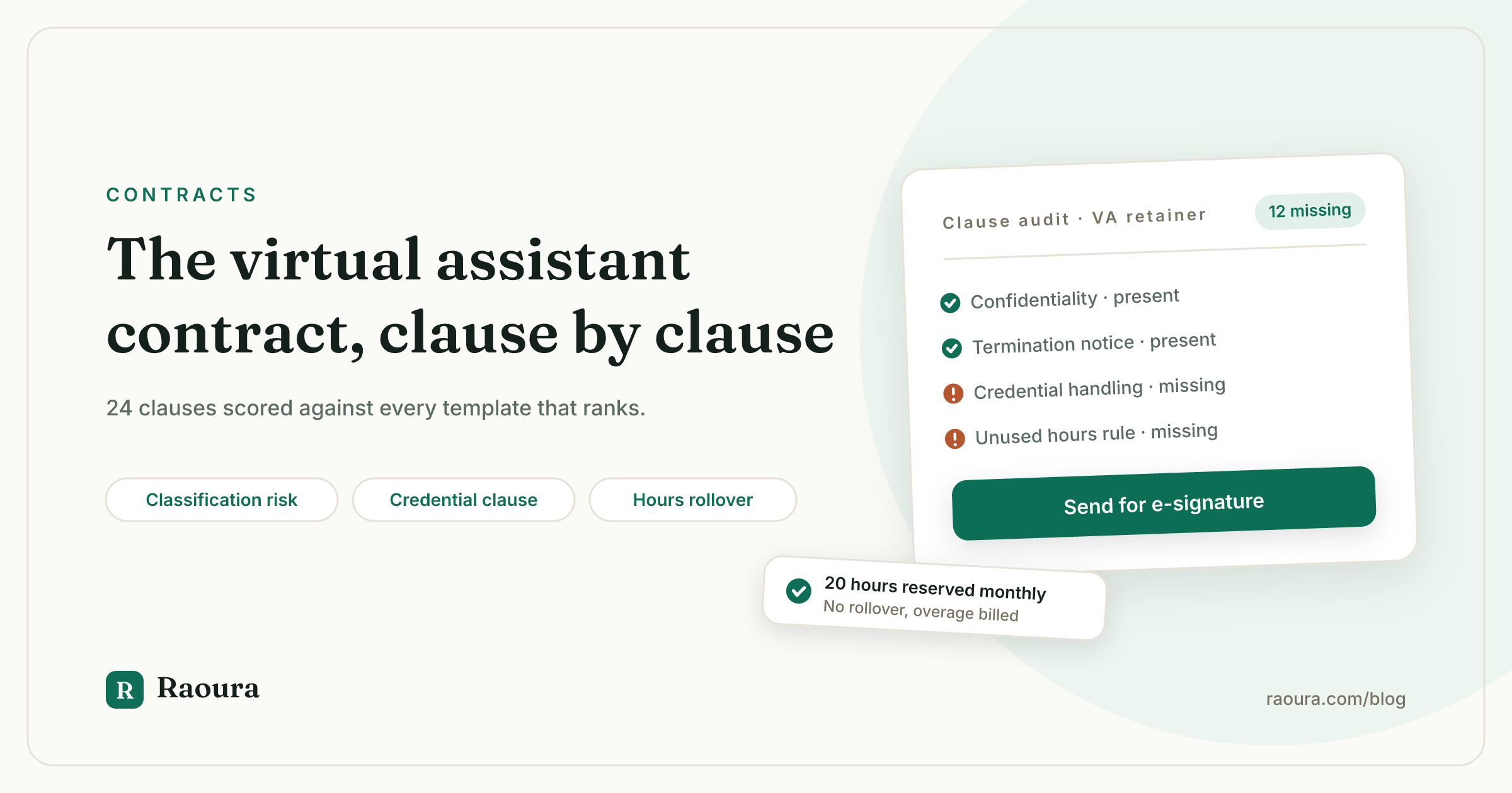 The Virtual Assistant Contract: 24 Clauses, Scored Against Every Template Ranking for This Search