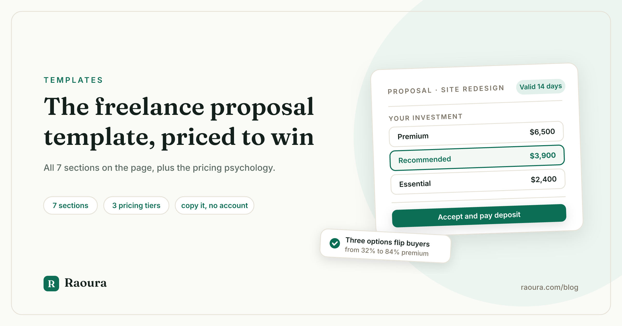 Freelance Proposal Template (With the Pricing Psychology)