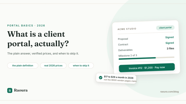 What Is a Client Portal? A Plain Definition, and Whether a Business of One Needs It