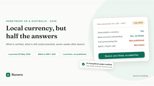 HoneyBook UK and Australia: Pricing and What Is Actually Different (July 2026)