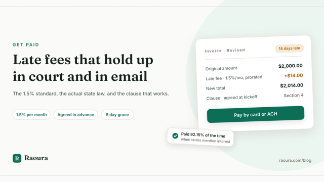 Late Fees for Freelancers: What Is Legal and What Actually Works