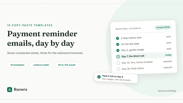 Payment Reminder Email Templates: 10 Copy-Paste Emails by Days Overdue