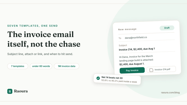The Invoice Email: What to Write When You Send the Invoice Itself