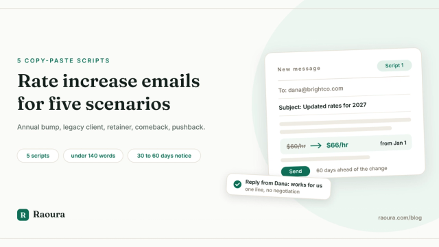 Rate Increase Email Scripts for 5 Scenarios (Copy, Paste, Send)