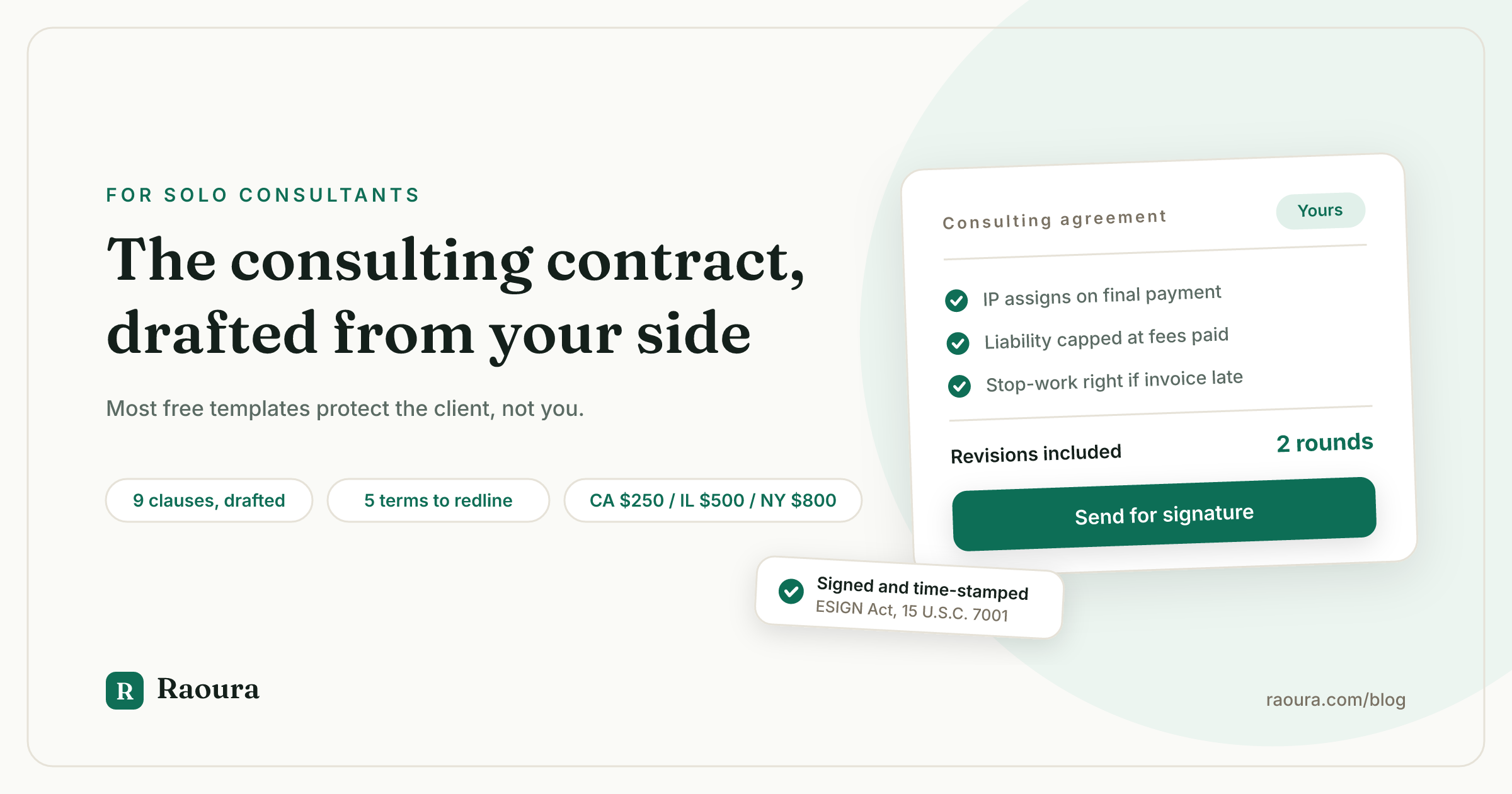 The Freelance Consulting Contract, Written From Your Side of the Table