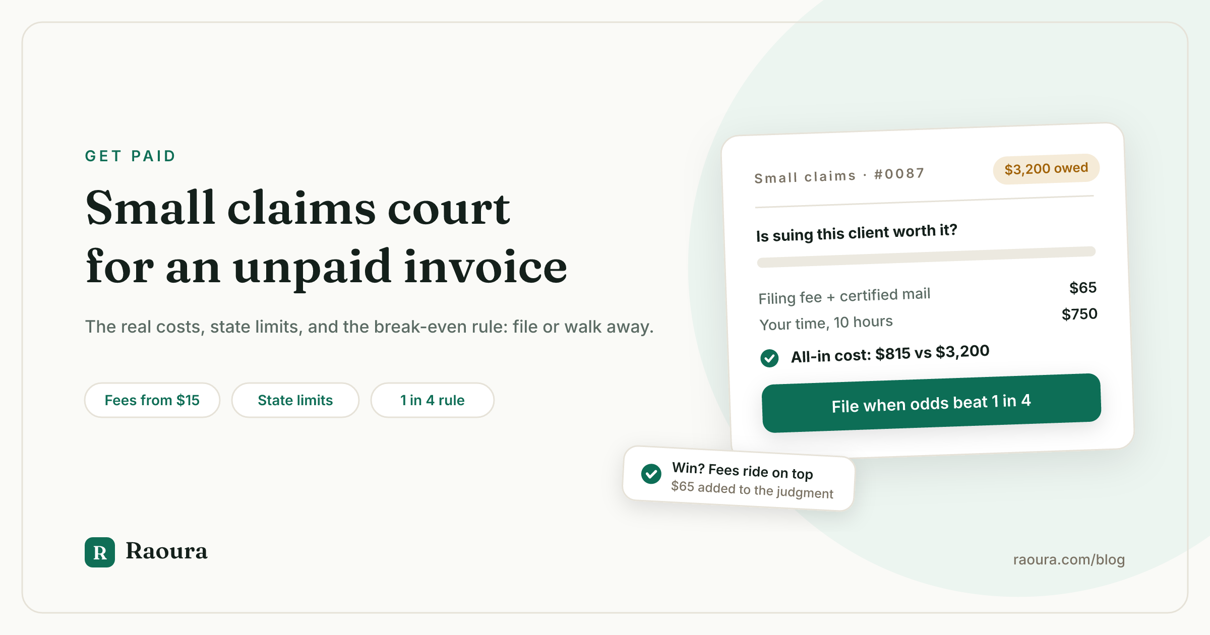 Small Claims Court for a Freelance Invoice: Worth It?