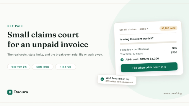Small Claims Court for a Freelance Invoice: Worth It?