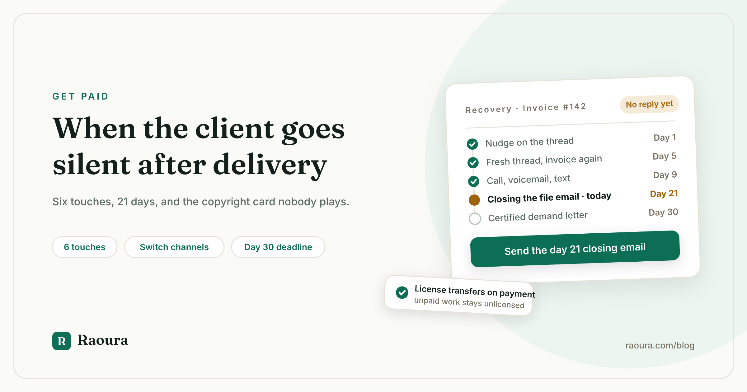 Client Ghosted You After Delivery: The Recovery Playbook
