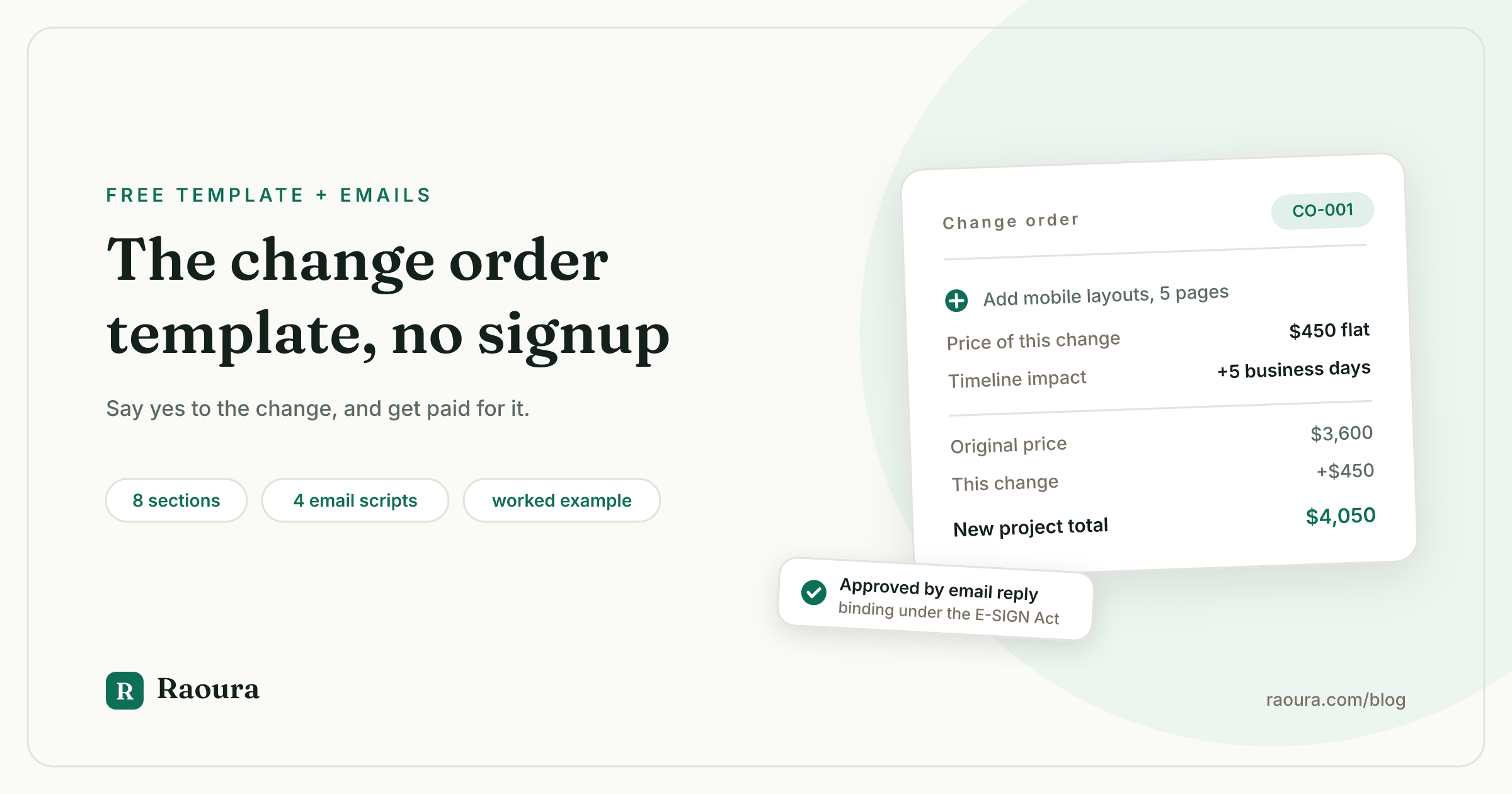 Change Order Template for Freelancers (Plus the Email That Introduces It)