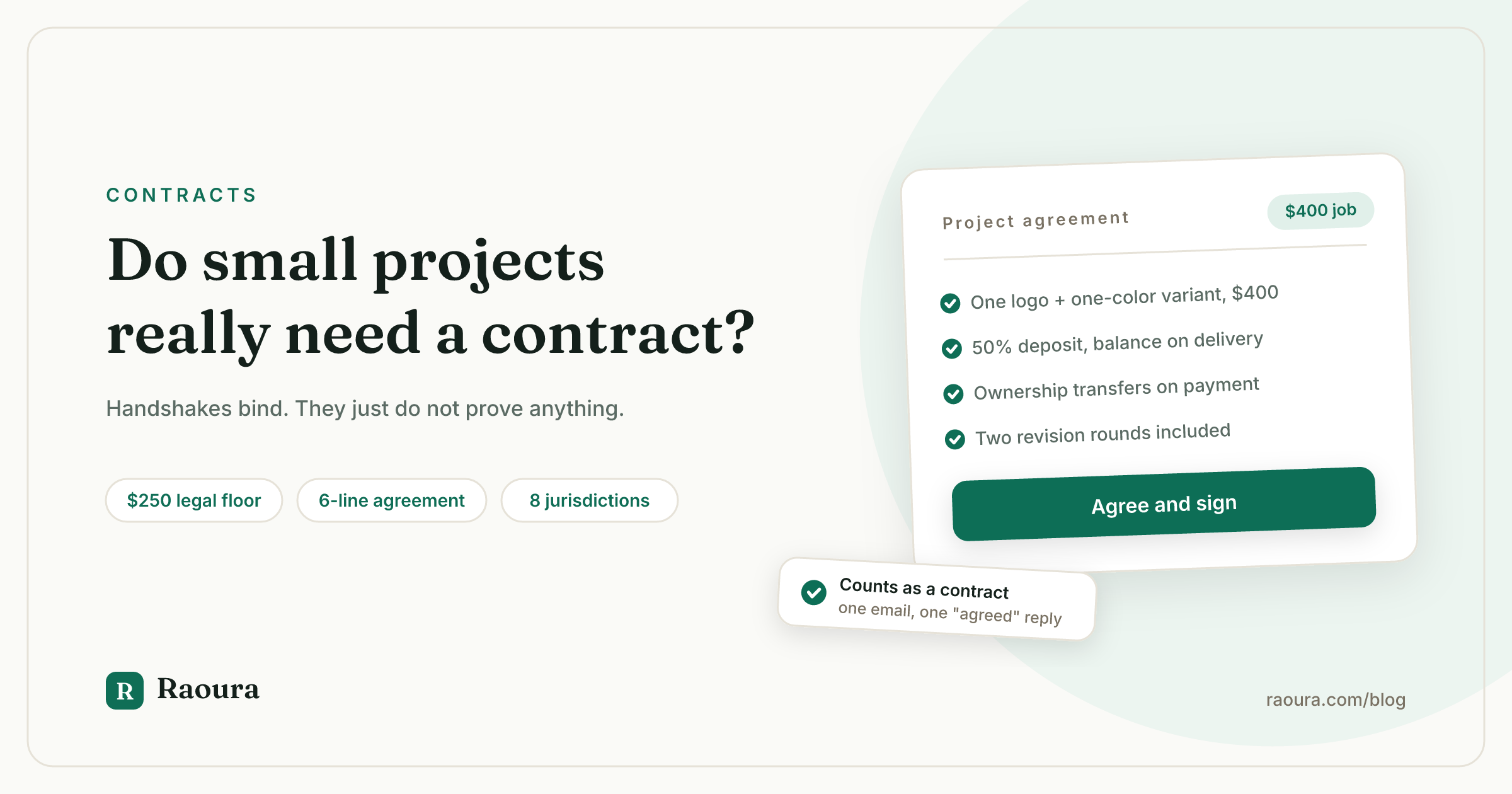 Do You Really Need a Contract for Small Projects?