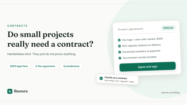 Do You Really Need a Contract for Small Projects?