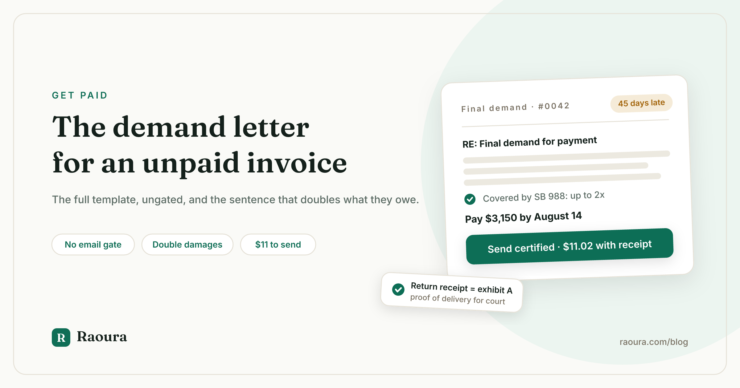 Demand Letter for an Unpaid Invoice: Free Template (No Email Gate)