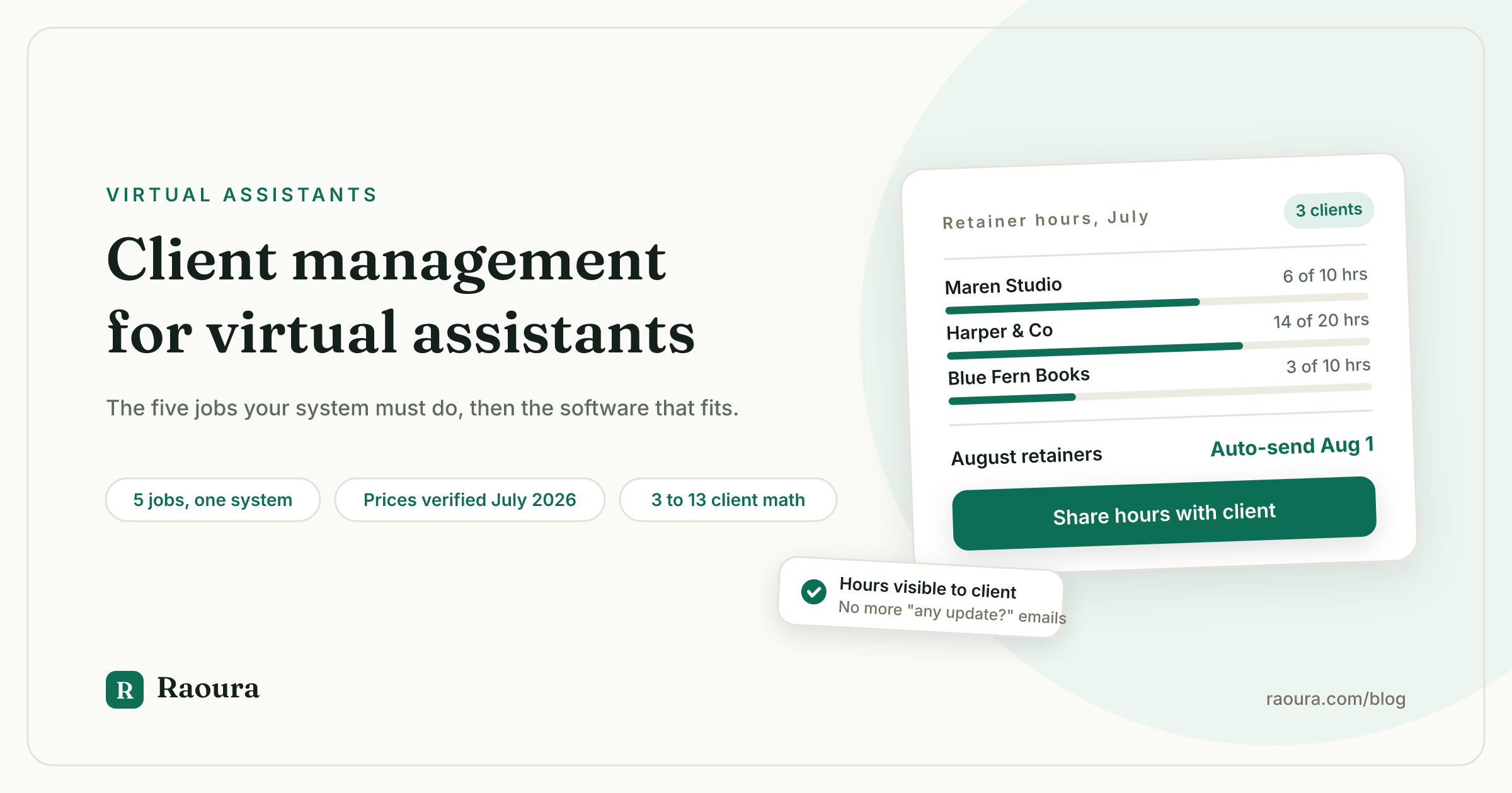 Client Management for Virtual Assistants: The System, Then the Software