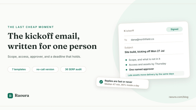 The Project Kickoff Email: 7 Templates for Solo Freelancers