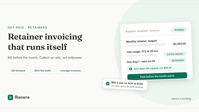 Retainer Invoicing: Billing That Runs Itself