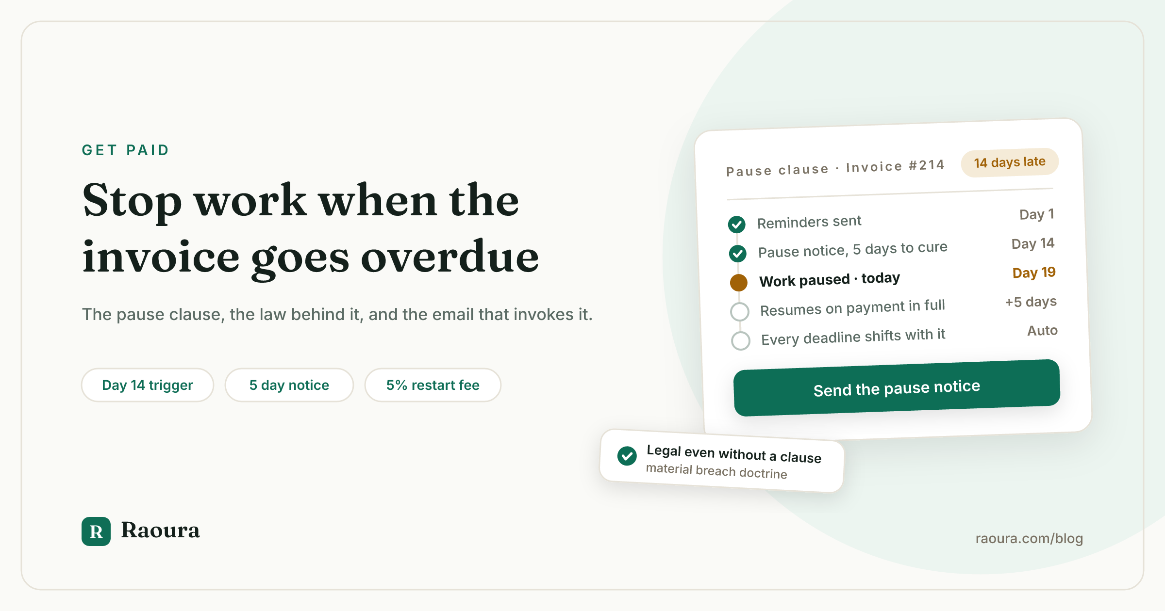 The Pause Clause: How to Stop Work When an Invoice Goes Overdue