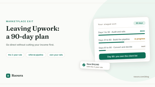 Leaving Upwork: A 90-Day Plan to Go Direct
