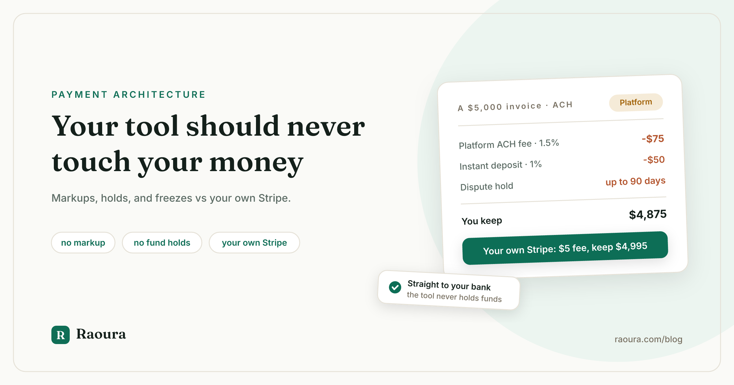 Why Your Client Tool Should Never Touch Your Money
