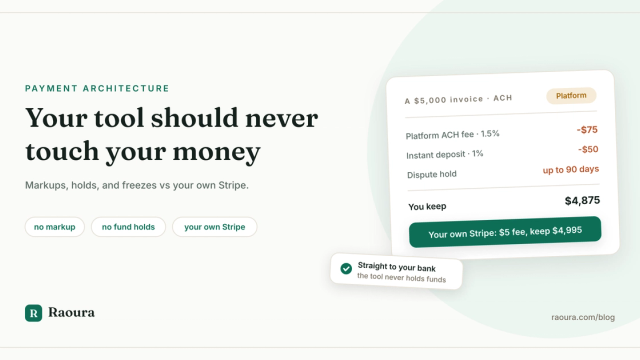 Why Your Client Tool Should Never Touch Your Money