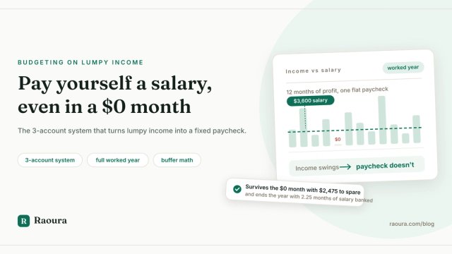 Budgeting on Lumpy Income: Pay Yourself a Salary