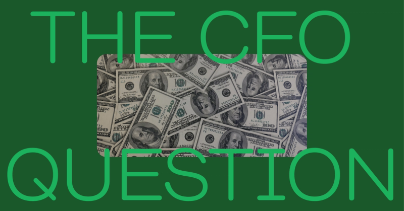 We finally answered the CFO question.