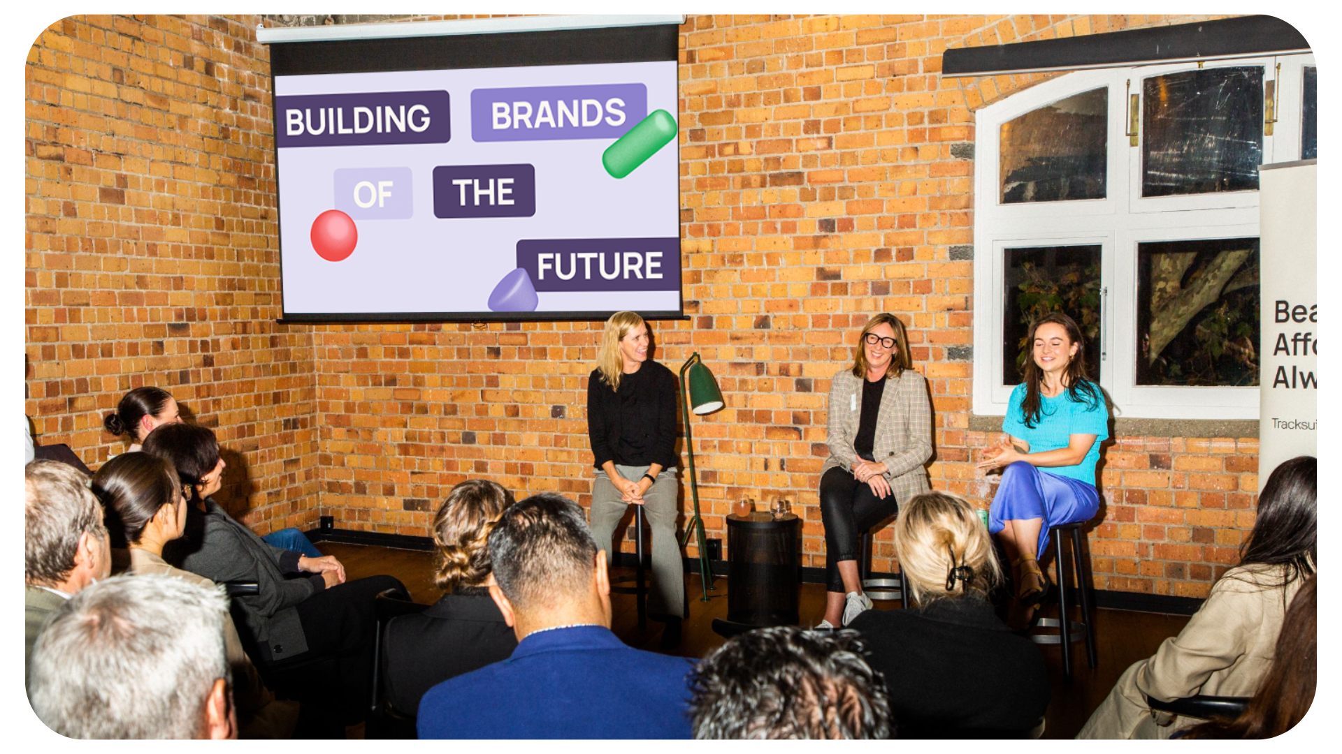 Helen Costello and other panelists at the 'Building brands of the future' event in New Zealand
