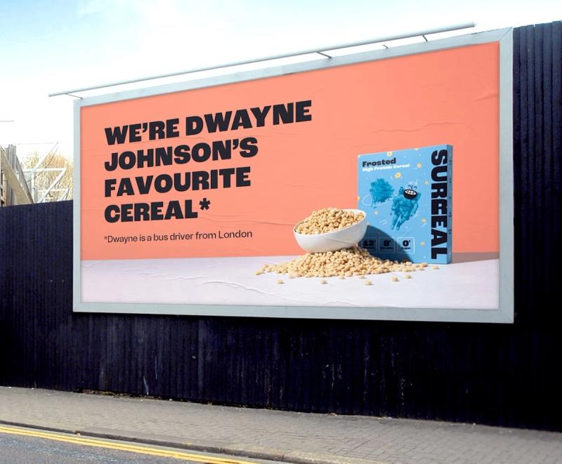 surreal cereal OOH billboard
