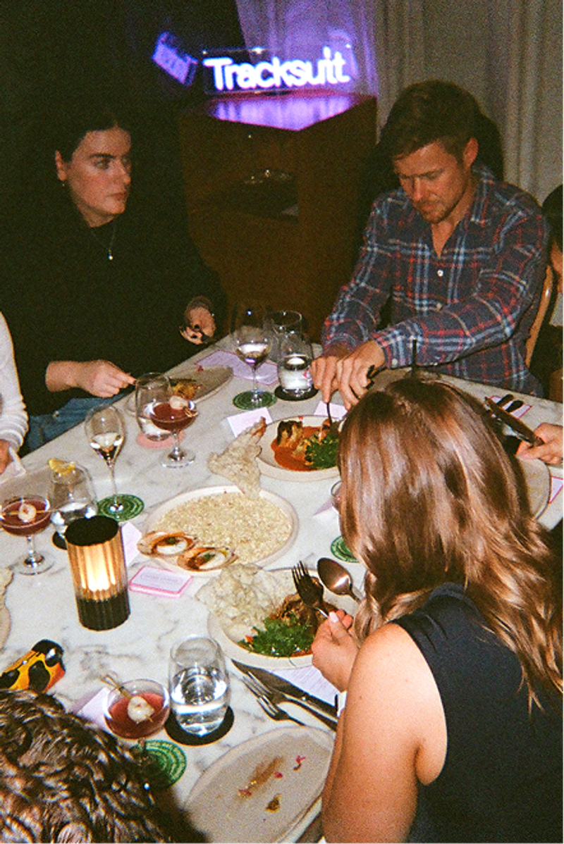 Tracksuit dinner