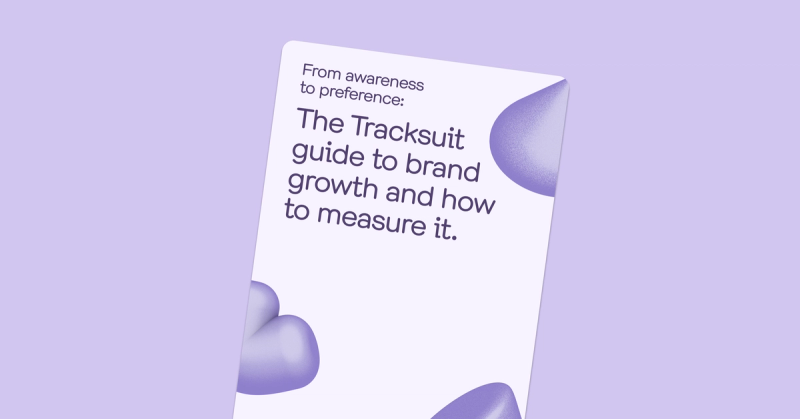 Cover image of the Tracksuit guide to brand growth