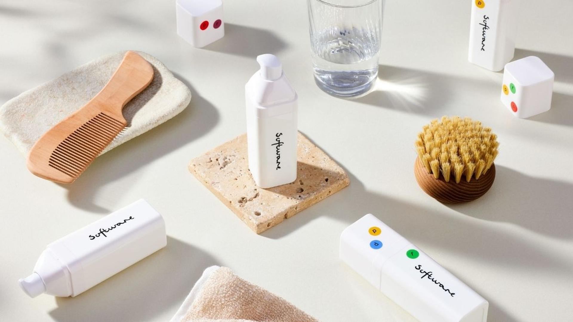 Eucalyptus brand table display with a selection of products