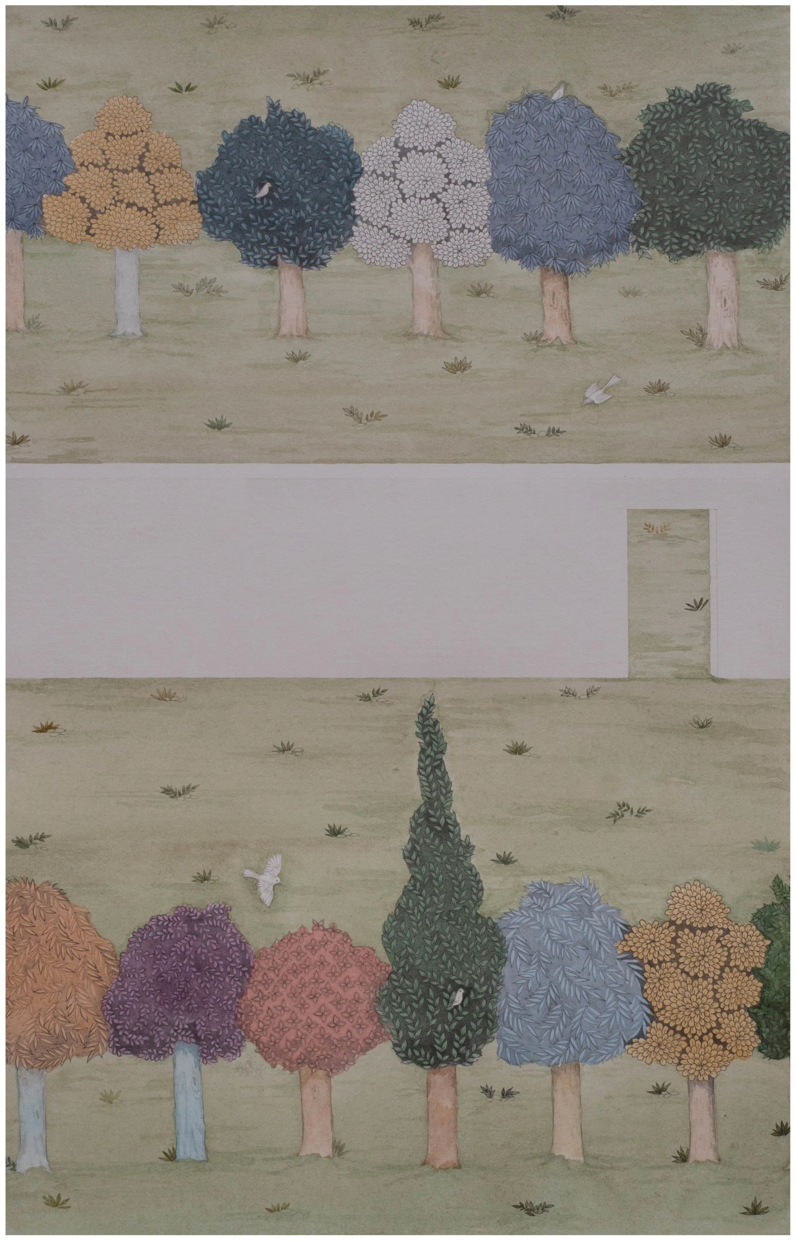 Between you and I, Medium; Graphite and Watercolor on wasli, Size; 20 inches by 15 inches, Artist; Shahid Hassan Boni, Year; 2022, Gallery Price; 75000 pkr copy 2